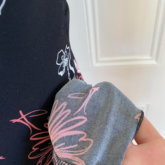 Floral Y2K Black and Pink Women's Summer Cami Babydoll Dress - Picture 4 of 4